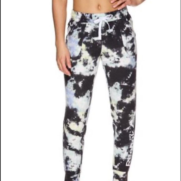 Reebok Womens All Day Tie Dye Print Joggers Size Small - Picture 1 of 5